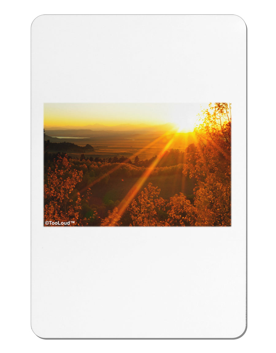 Colorado Sunset Aluminum Magnet by TooLoud-TooLoud-White-Davson Sales