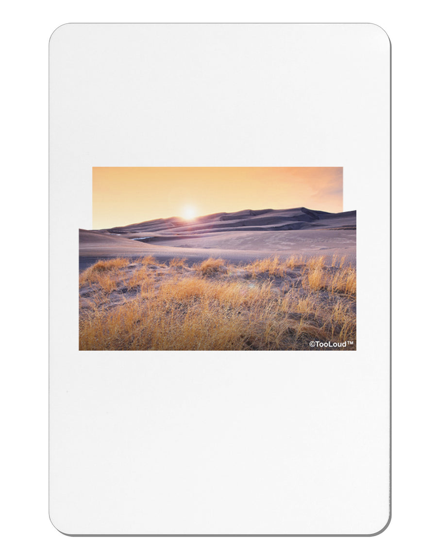 Colorado Sand Dunes Cutout Aluminum Magnet-TooLoud-White-Davson Sales