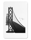 San Francisco Bay Bridge Aluminum Magnet-TooLoud-White-Davson Sales