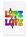 Love Is Love Lesbian Pride Aluminum Magnet-TooLoud-White-Davson Sales