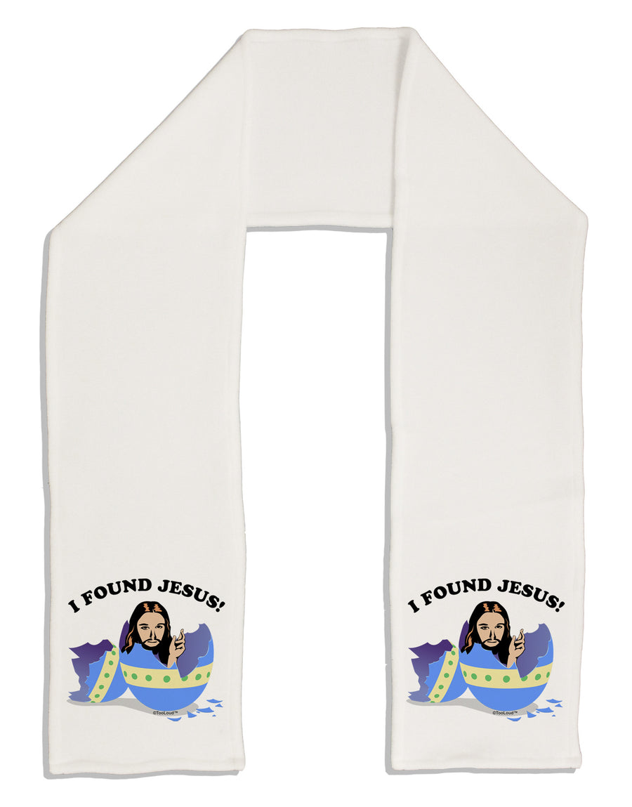 I Found Jesus - Easter Egg Adult Fleece 64&#x22; Scarf-TooLoud-White-One-Size-Adult-Davson Sales