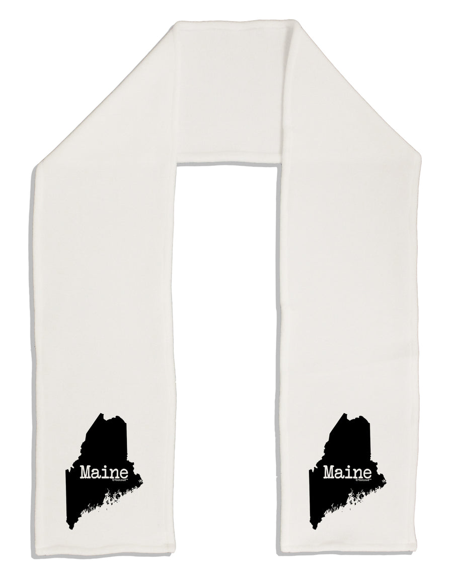 Maine - United States Shape Adult Fleece 64&#x22; Scarf by TooLoud-TooLoud-White-One-Size-Adult-Davson Sales