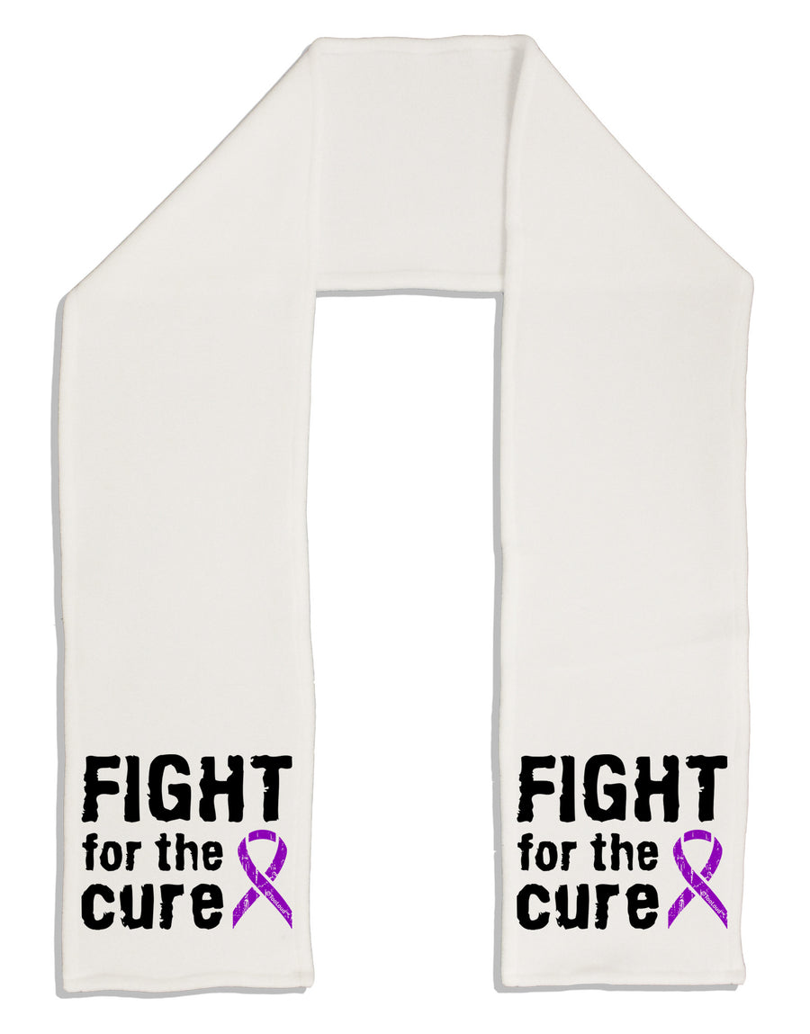 Fight for the Cure - Purple Ribbon Epilepsy Adult Fleece 64&#x22; Scarf-TooLoud-White-One-Size-Adult-Davson Sales