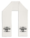 Christmas Joy BnW Adult Fleece 64&#x22; Scarf-TooLoud-White-One-Size-Adult-Davson Sales