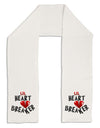 Lil Heart Breaker Adult Fleece 64&#x22; Scarf-TooLoud-White-One-Size-Adult-Davson Sales