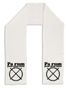 Pa Rum Pum Pum Pum BnW Adult Fleece 64&#x22; Scarf-TooLoud-White-One-Size-Adult-Davson Sales