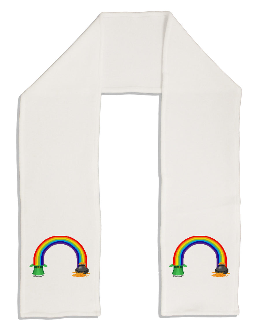 Pixel Pot of Gold Adult Fleece 64&#x22; Scarf-TooLoud-White-One-Size-Adult-Davson Sales