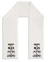 Poppy The Man The Myth The Legend Adult Fleece 64&#x22; Scarf by TooLoud-TooLoud-White-One-Size-Adult-Davson Sales