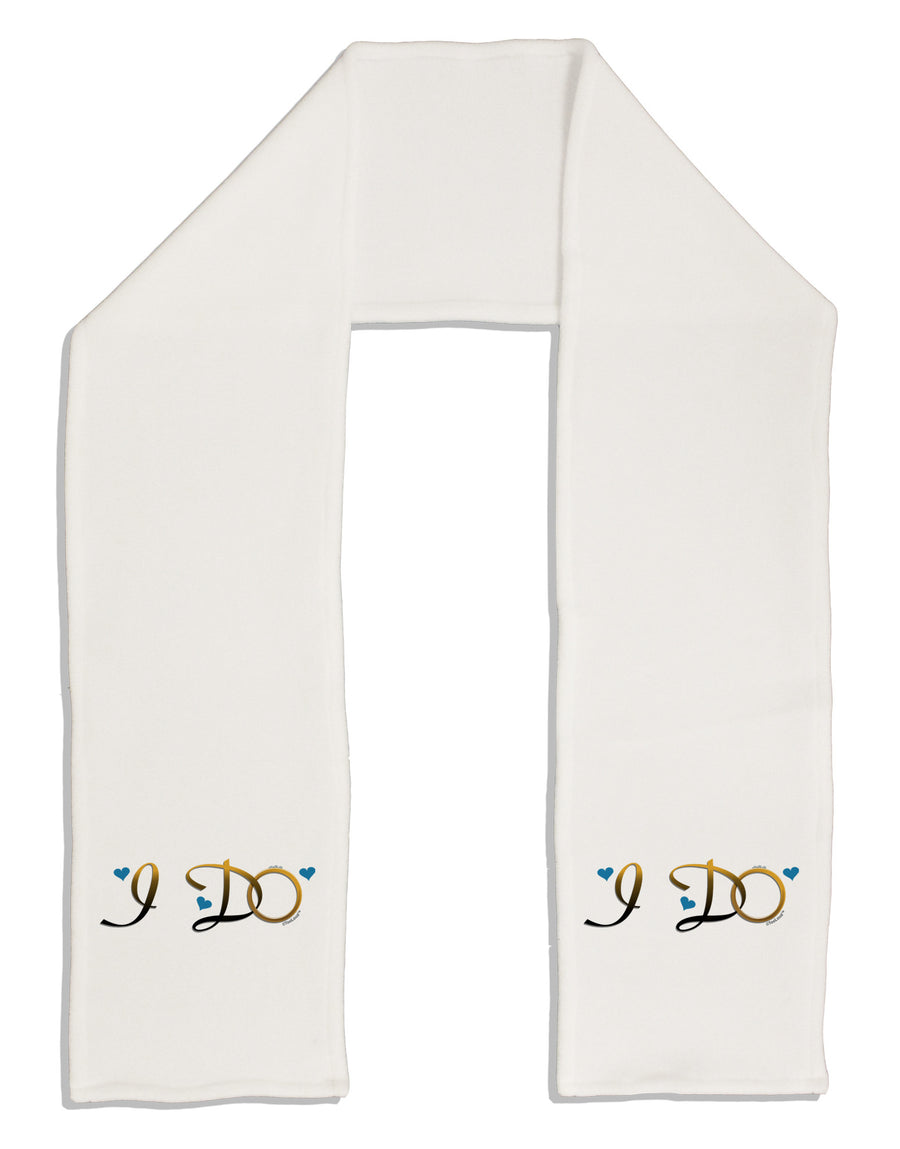 I Do - Groom Adult Fleece 64" Scarf-TooLoud-White-One-Size-Adult-Davson Sales