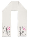 Hope - Breast Cancer Awareness Ribbon Adult Fleece 64&#x22; Scarf-TooLoud-White-One-Size-Adult-Davson Sales