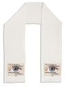 Eye For An Eye Gandhi Adult Fleece 64&#x22; Scarf by TooLoud-TooLoud-White-One-Size-Adult-Davson Sales