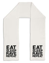 Eat Sleep Rave Repeat Adult Fleece 64&#x22; Scarf by TooLoud-TooLoud-White-One-Size-Adult-Davson Sales