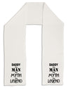 Daddy The Man The Myth The Legend Adult Fleece 64&#x22; Scarf by TooLoud-TooLoud-White-One-Size-Adult-Davson Sales