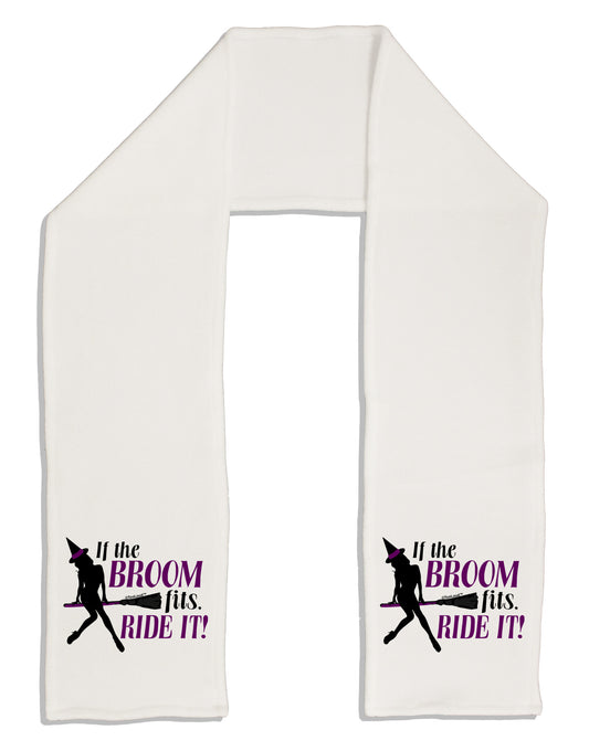 Ride It Purple Adult Fleece 64&#x22; Scarf-TooLoud-White-One-Size-Adult-Davson Sales