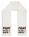 Fight for the Cure - Orange Ribbon Leukemia Adult Fleece 64&#x22; Scarf-TooLoud-White-One-Size-Adult-Davson Sales