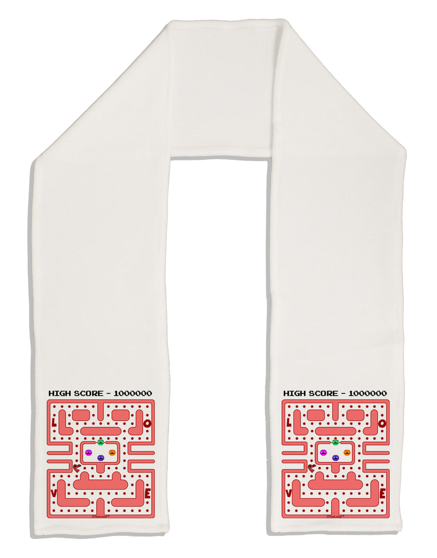 Retro Heart Man Adult Fleece 64&#x22; Scarf-TooLoud-White-One-Size-Adult-Davson Sales