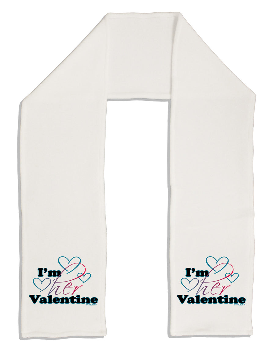 I'm HER Valentine Adult Fleece 64&#x22; Scarf-TooLoud-White-One-Size-Adult-Davson Sales