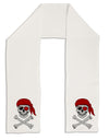 Pirate Skull Adult Fleece 64&#x22; Scarf-TooLoud-White-One-Size-Adult-Davson Sales