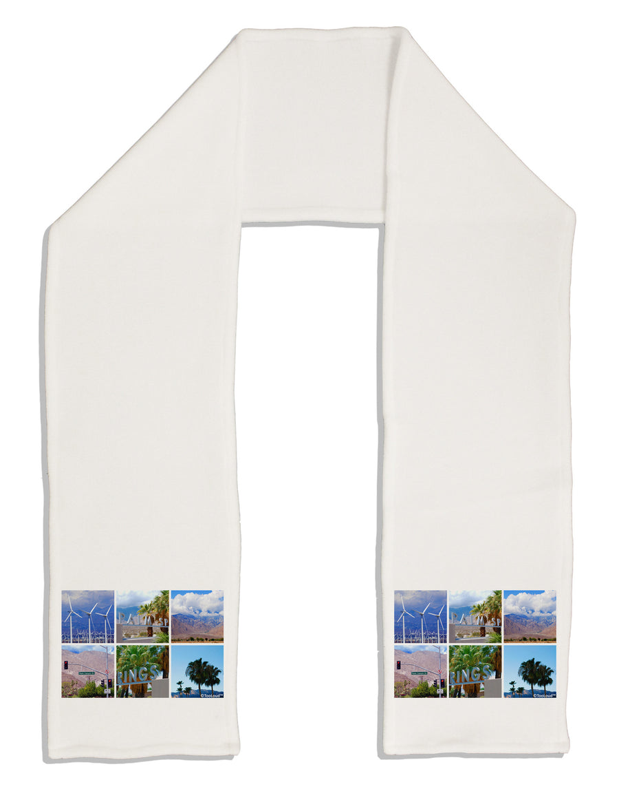 Palm Springs Square Collage Adult Fleece 64&#x22; Scarf-TooLoud-White-One-Size-Adult-Davson Sales