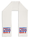 Happy Labor Day ColorText Adult Fleece 64&#x22; Scarf-TooLoud-White-One-Size-Adult-Davson Sales