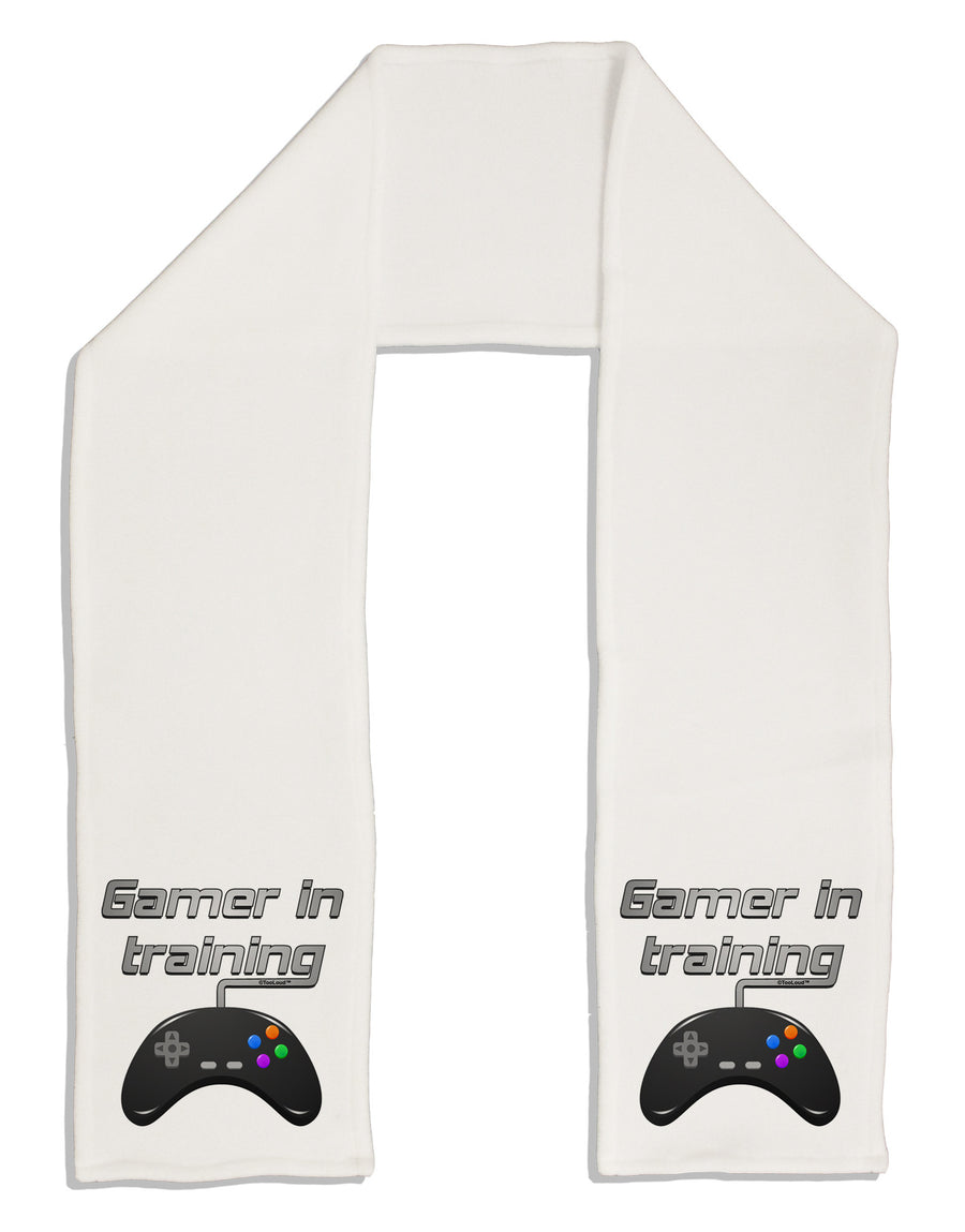 Gamer In Training Color Adult Fleece 64&#x22; Scarf-TooLoud-White-One-Size-Adult-Davson Sales