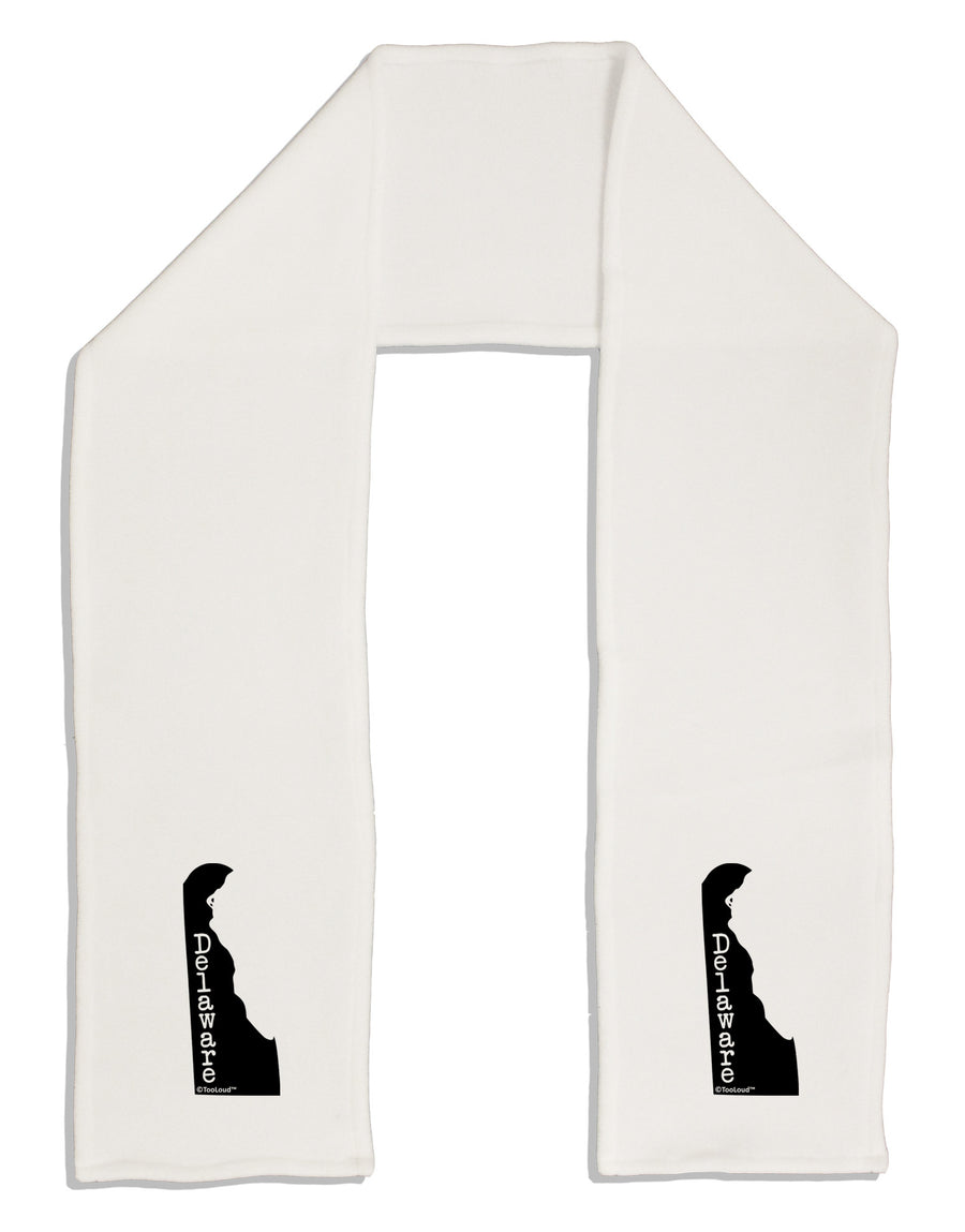 Delaware - United States Shape Adult Fleece 64&#x22; Scarf by TooLoud-TooLoud-White-One-Size-Adult-Davson Sales