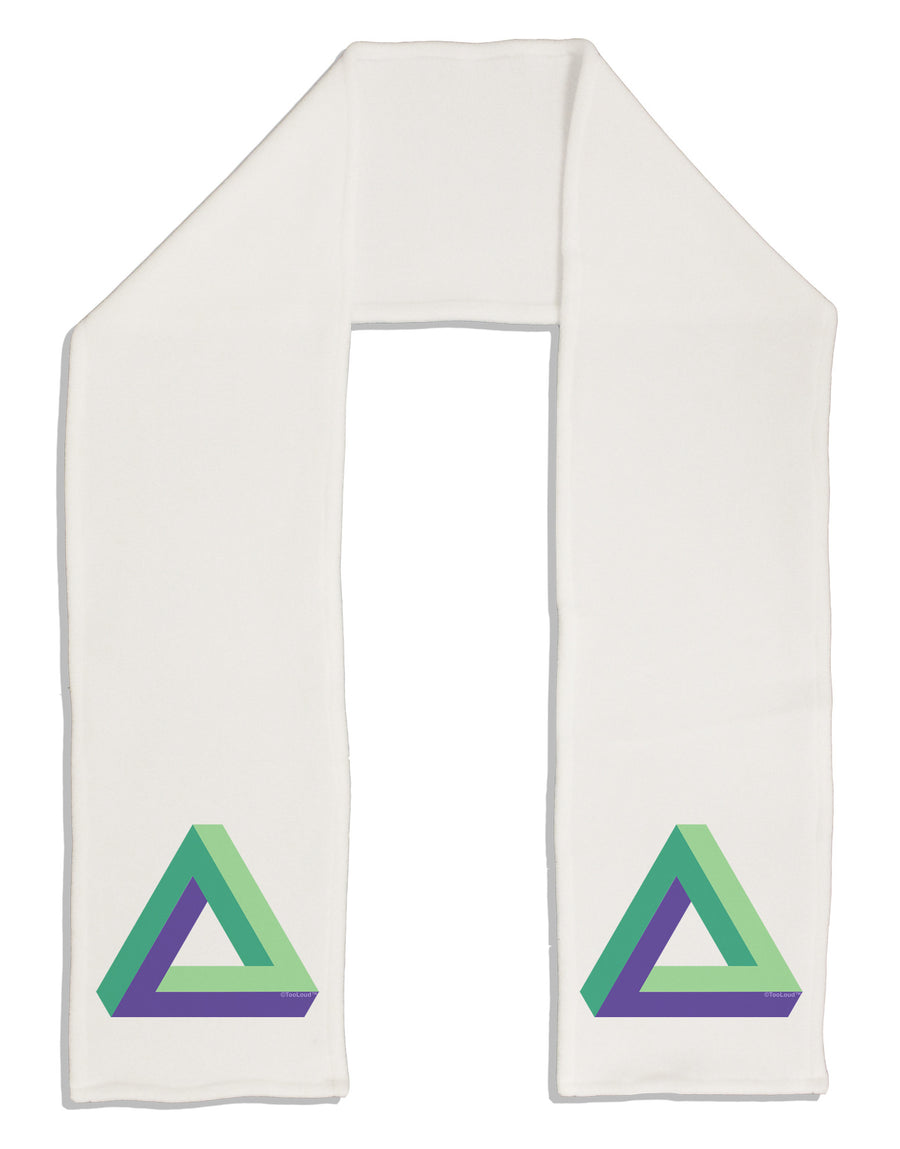 Impossible Triangle Loop Adult Fleece 64&#x22; Scarf-TooLoud-White-One-Size-Adult-Davson Sales