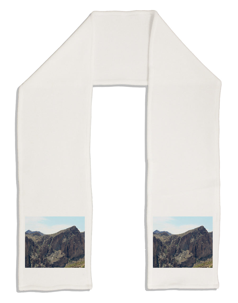 Arizona Saguaro Lake Mountains Adult Fleece 64&#x22; Scarf-TooLoud-White-One-Size-Adult-Davson Sales