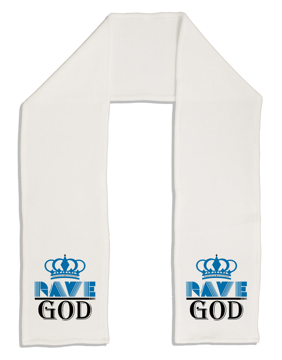 Rave God Adult Fleece 64&#x22; Scarf-TooLoud-White-One-Size-Adult-Davson Sales