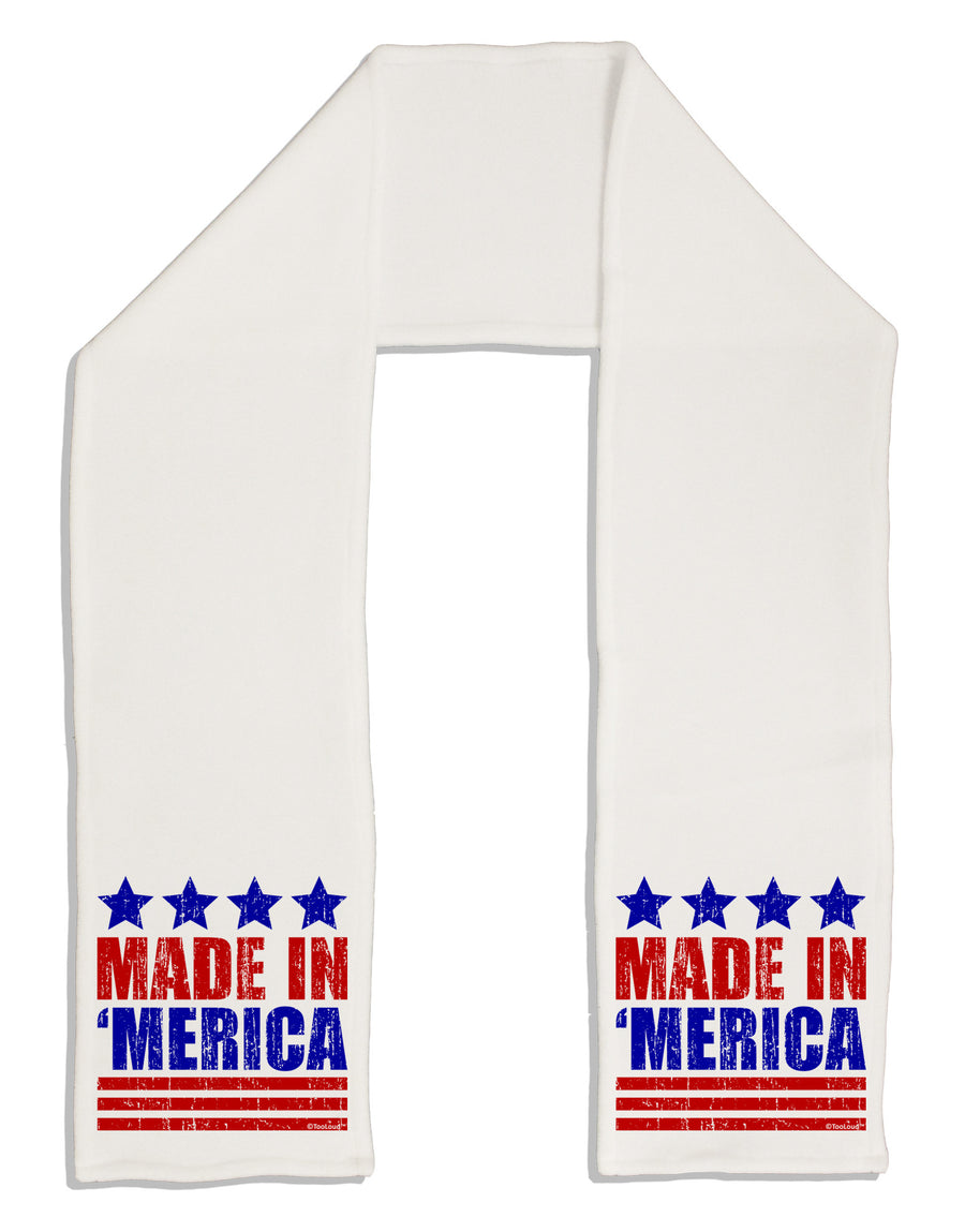 Made in Merica - Stars and Stripes Color Design Adult Fleece 64&#x22; Scarf-TooLoud-White-One-Size-Adult-Davson Sales