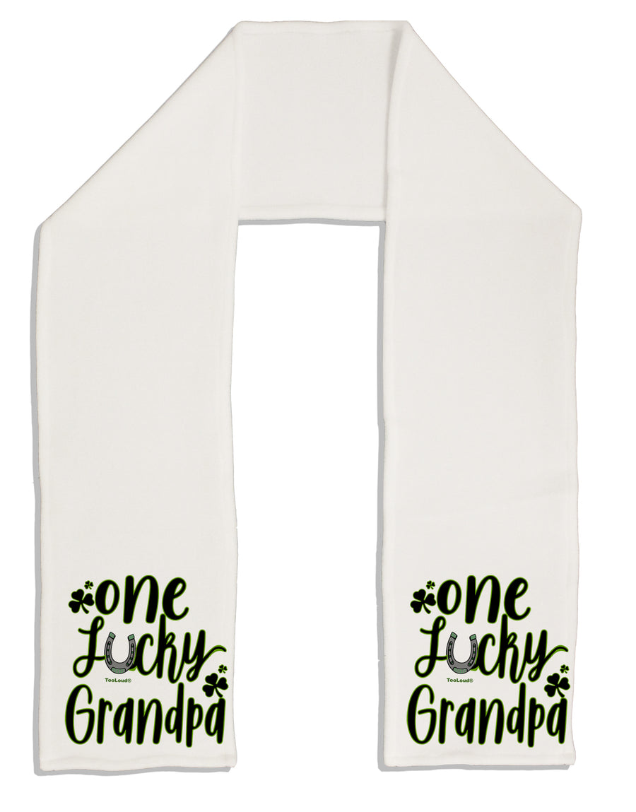 One Lucky Grandpa Shamrock Adult Fleece 64 Inch Scarf-Scarves-TooLoud-White-One-Size-Adult-Davson Sales