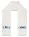 EDM Heart Adult Fleece 64&#x22; Scarf-TooLoud-White-One-Size-Adult-Davson Sales