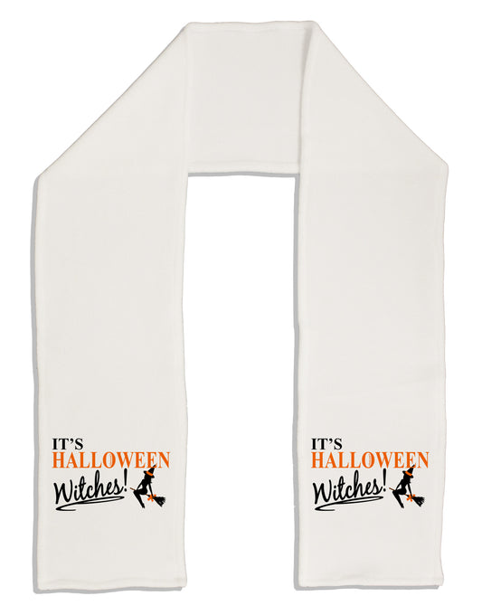 It's Halloween Witches Adult Fleece 64" Scarf-TooLoud-White-One-Size-Adult-Davson Sales