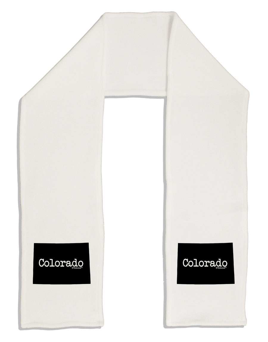 Colorado - United States Shape Adult Fleece 64&#x22; Scarf by TooLoud-TooLoud-White-One-Size-Adult-Davson Sales