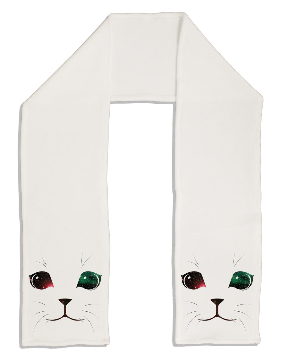 Adorable Space Cat Adult Fleece 64&#x22; Scarf by-TooLoud-White-One-Size-Adult-Davson Sales