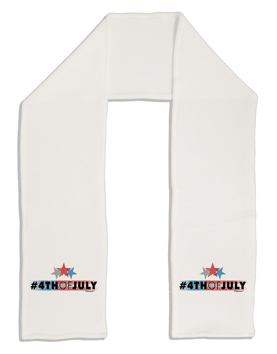 Hashtag 4th Of July Adult Fleece 64&#x22; Scarf-TooLoud-White-One-Size-Adult-Davson Sales