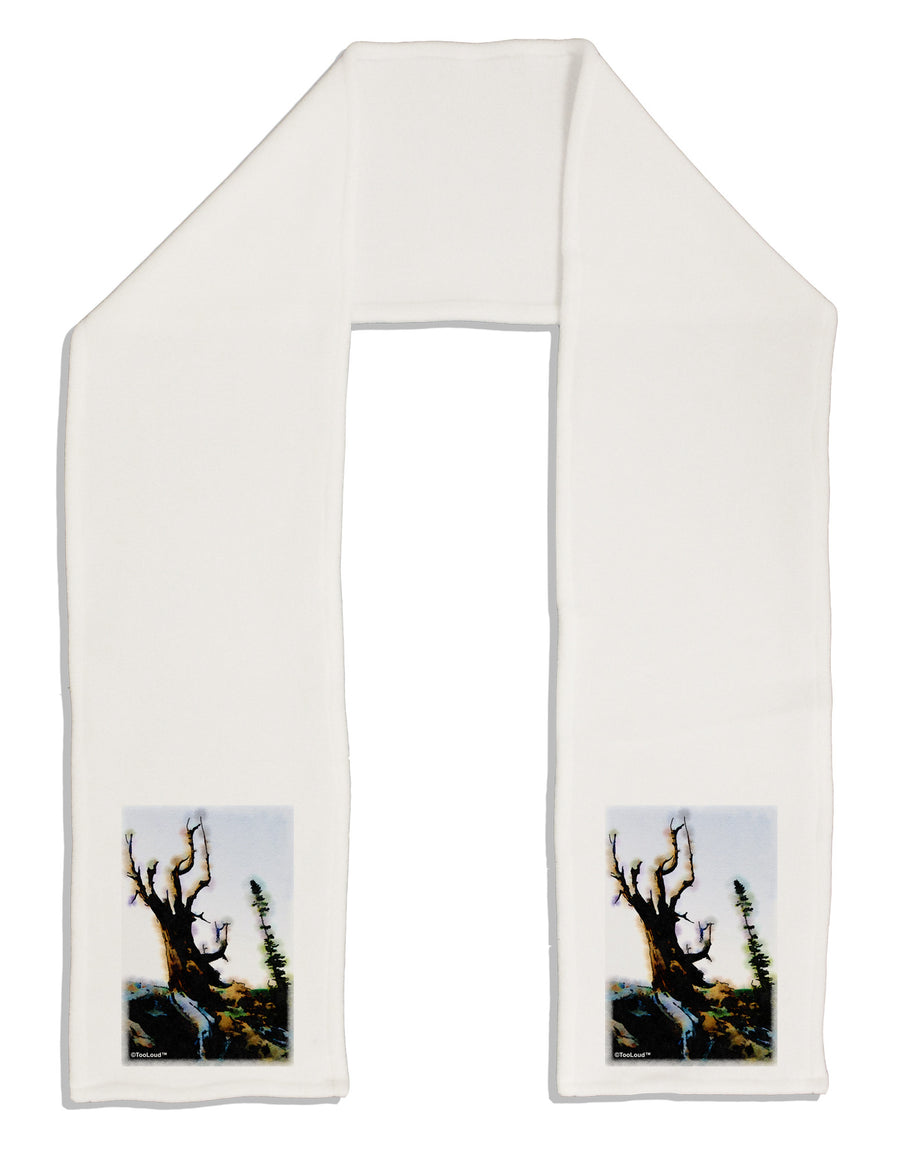 CO Mountain Scenery Watercolor Adult Fleece 64&#x22; Scarf-TooLoud-White-One-Size-Adult-Davson Sales