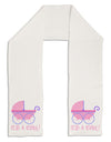 It's a Girl - Baby Carriage Adult Fleece 64&#x22; Scarf-TooLoud-White-One-Size-Adult-Davson Sales