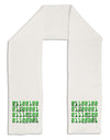 Binary Data Green Adult Fleece 64&#x22; Scarf-TooLoud-White-One-Size-Adult-Davson Sales