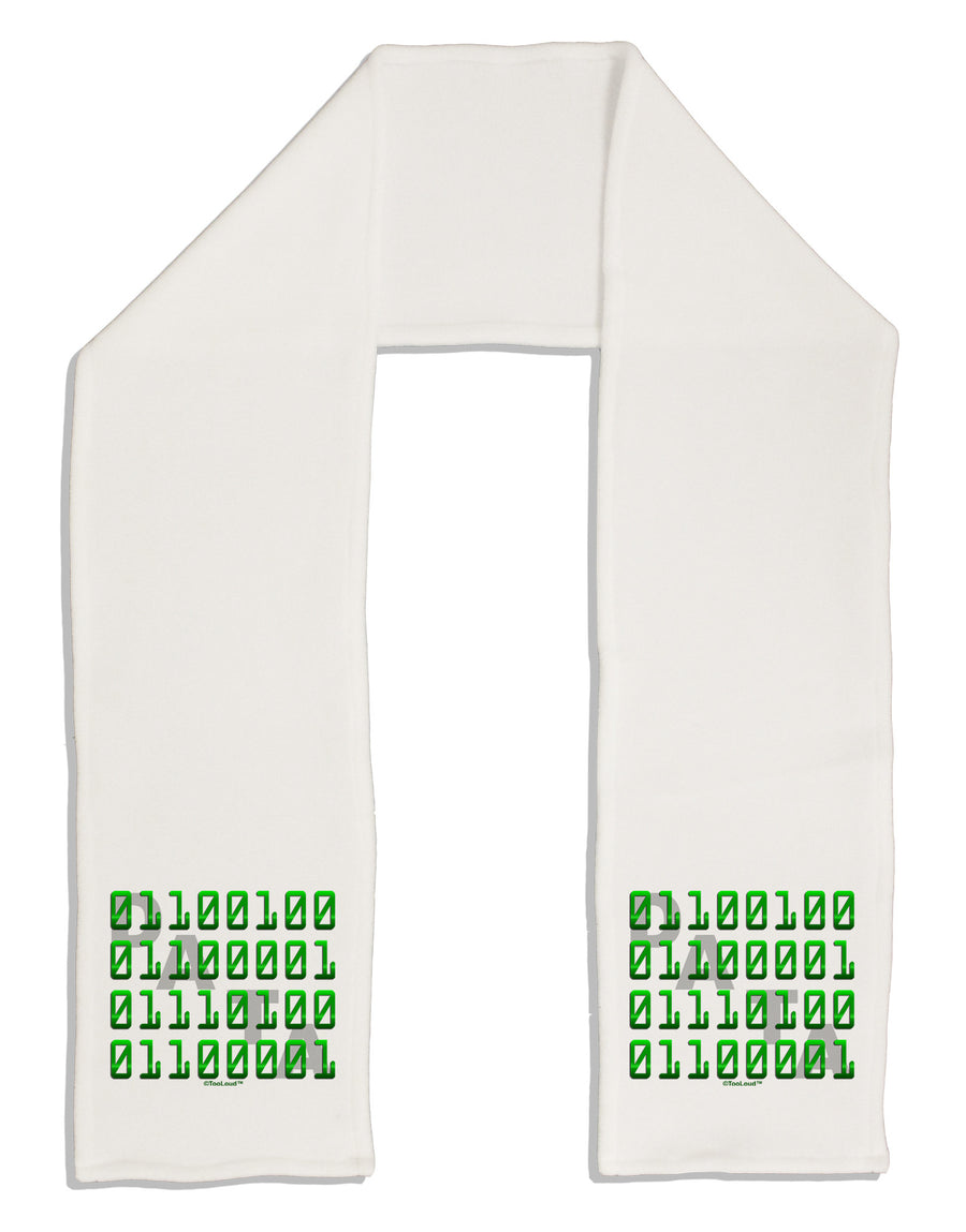 Binary Data Green Adult Fleece 64&#x22; Scarf-TooLoud-White-One-Size-Adult-Davson Sales