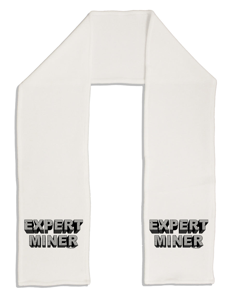 Expert Miner Adult Fleece 64&#x22; Scarf-TooLoud-White-One-Size-Adult-Davson Sales