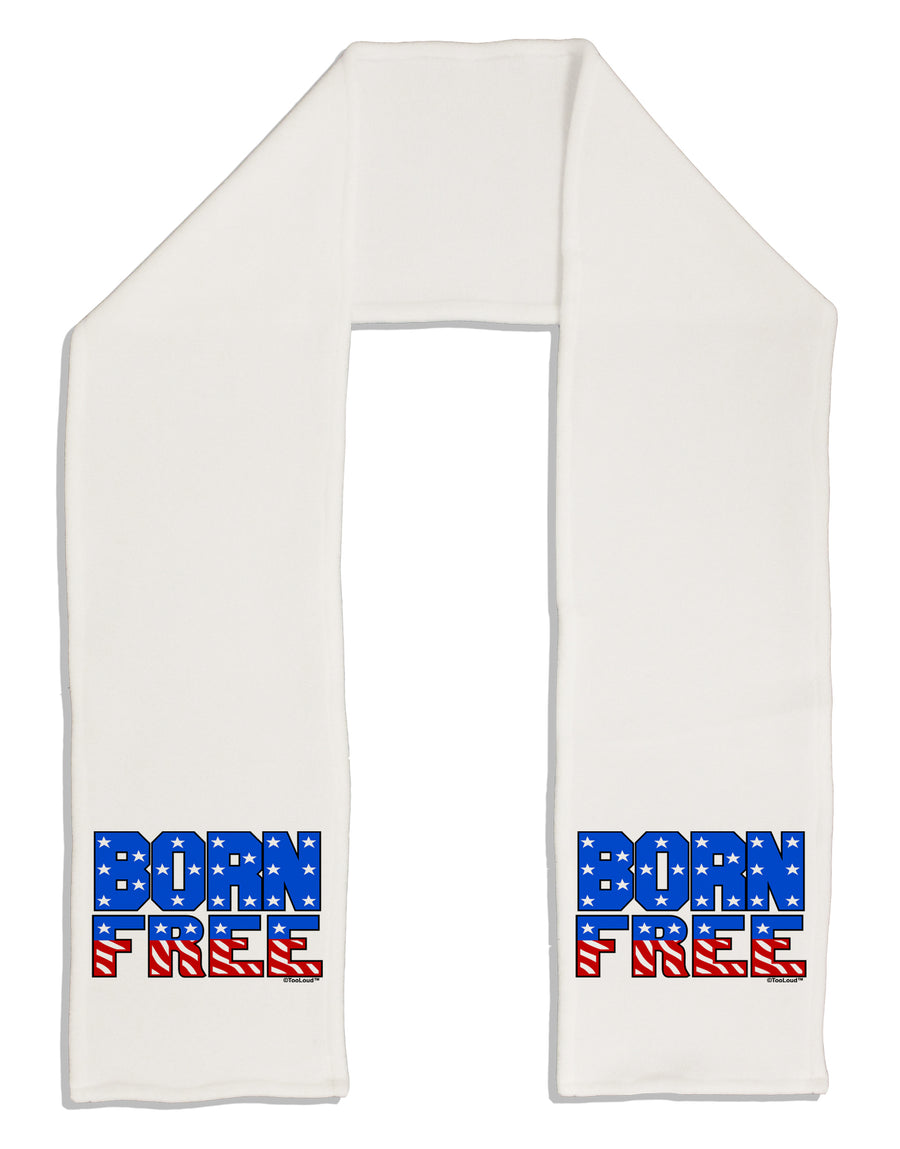 Born Free Color Adult Fleece 64&#x22; Scarf by TooLoud-TooLoud-White-One-Size-Adult-Davson Sales