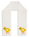 Cute Chick with Bow Adult Fleece 64&#x22; Scarf by TooLoud-TooLoud-White-One-Size-Adult-Davson Sales