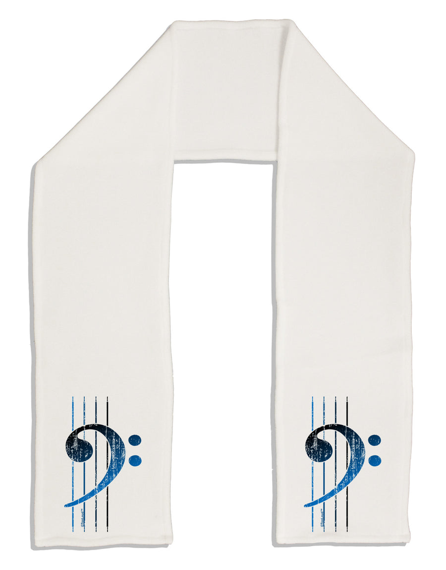 Distressed Bass Strings Adult Fleece 64&#x22; Scarf-TooLoud-White-One-Size-Adult-Davson Sales