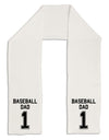 Baseball Dad Jersey Adult Fleece 64&#x22; Scarf by TooLoud-TooLoud-White-One-Size-Adult-Davson Sales