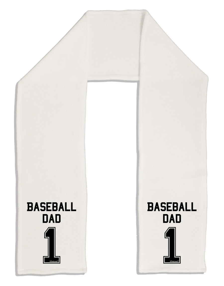 Baseball Dad Jersey Adult Fleece 64&#x22; Scarf by TooLoud-TooLoud-White-One-Size-Adult-Davson Sales