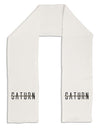 Planet Saturn Text Only Adult Fleece 64&#x22; Scarf-TooLoud-White-One-Size-Adult-Davson Sales