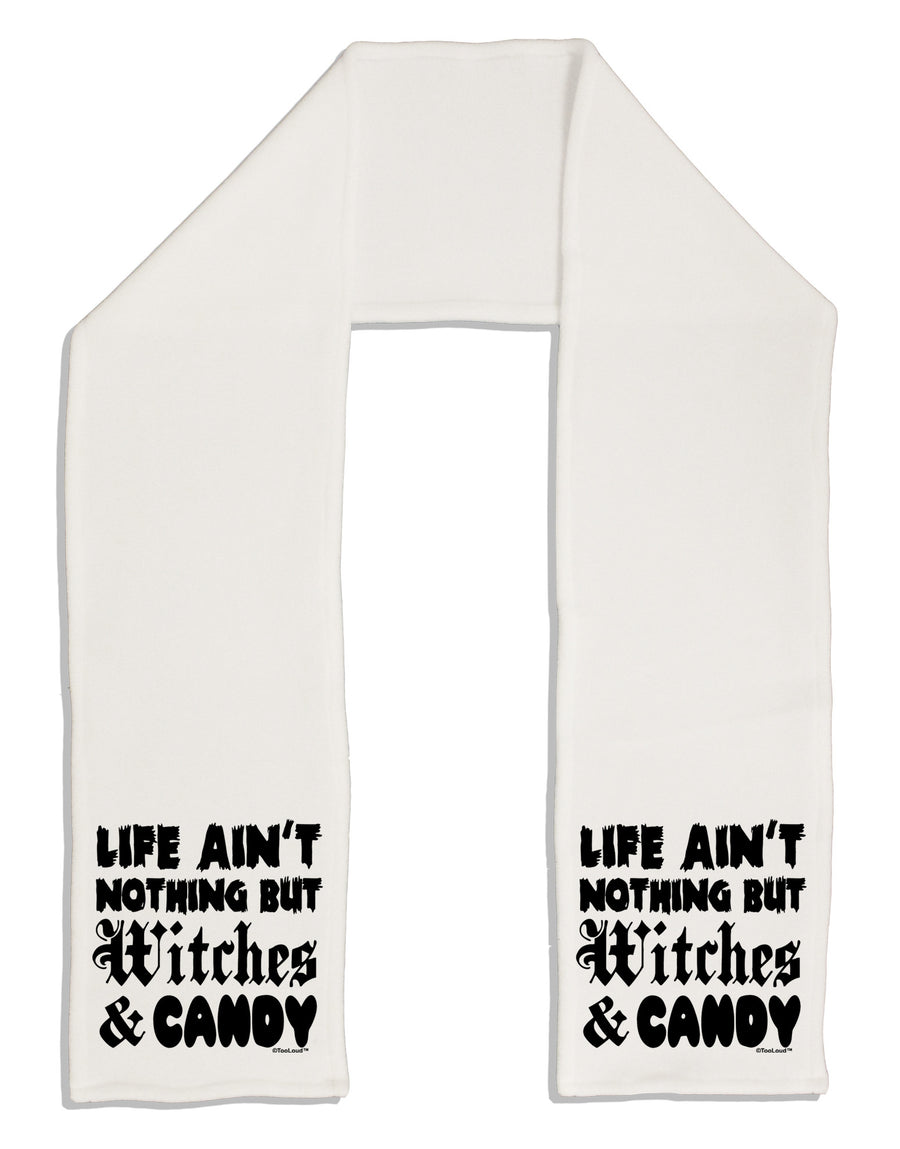 Witches and Candy Adult Fleece 64&#x22; Scarf-TooLoud-White-One-Size-Adult-Davson Sales