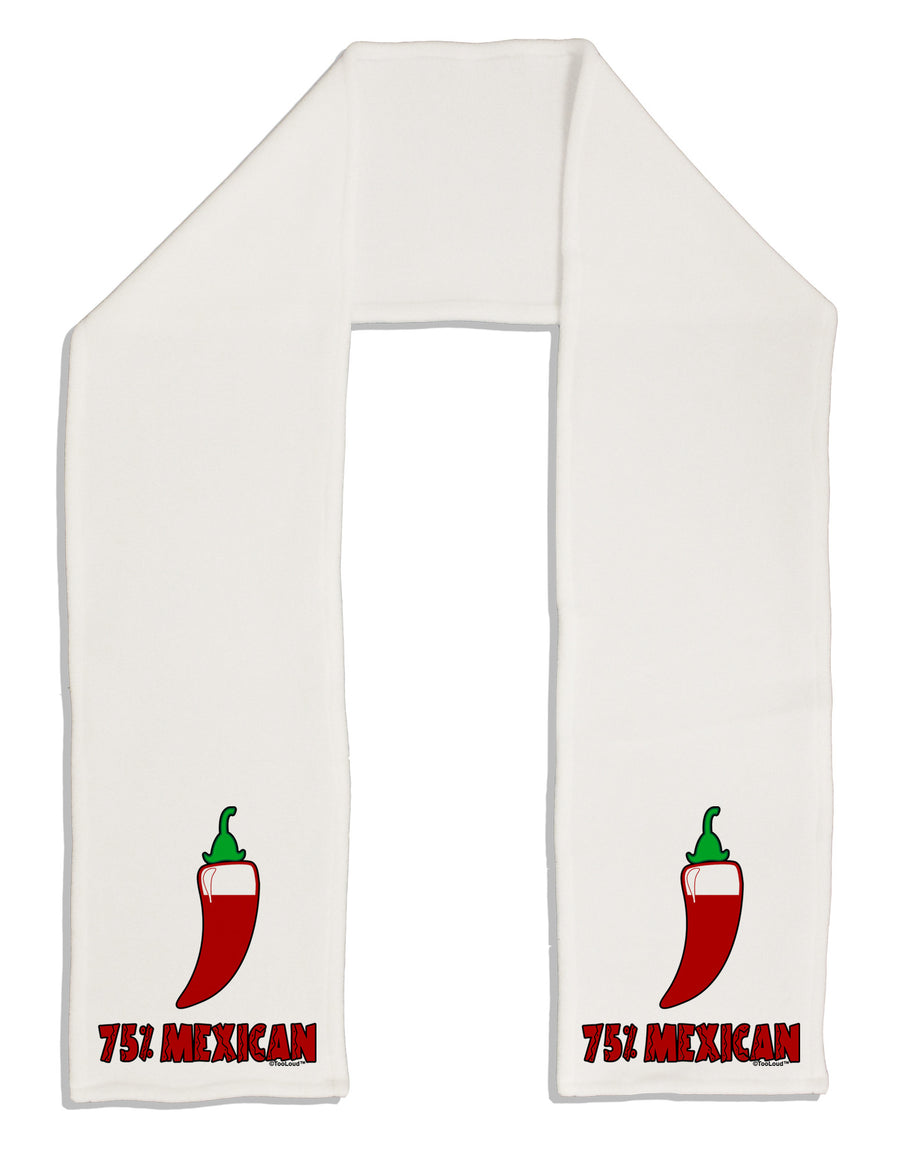 Seventy-Five Percent Mexican Adult Fleece 64" Scarf-TooLoud-White-One-Size-Adult-Davson Sales