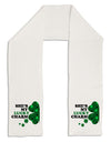 She's My Lucky Charm - Left Adult Fleece 64&#x22; Scarf-TooLoud-White-One-Size-Adult-Davson Sales